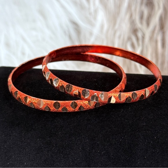 Beautiful set of 2 small bangle bracelets - Picture 11 of 12